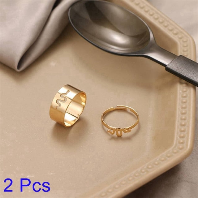 Creative Lovely Couples Matching Ring Set - Image 25