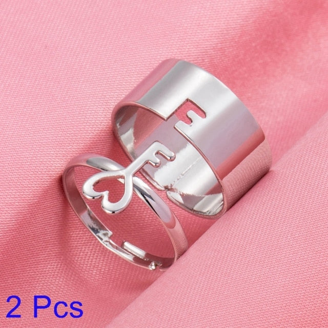 Creative Lovely Couples Matching Ring Set - Image 11