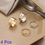 Creative Lovely Couples Matching Ring Set