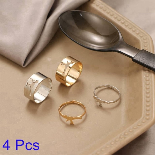 Creative Lovely Couples Matching Ring Set - Image 13