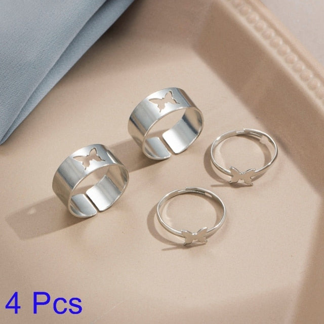 Creative Lovely Couples Matching Ring Set - Image 19