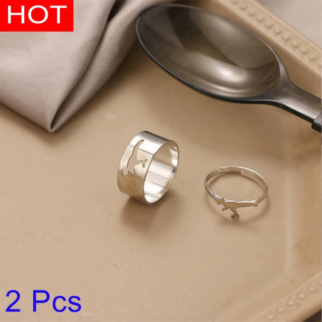 Creative Lovely Couples Matching Ring Set - Image 26
