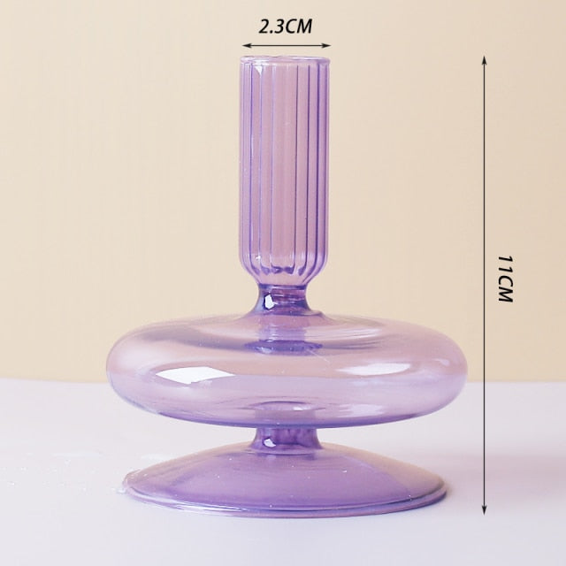 Nordic Stylish Bubble Glass Candle Holder - Image 14