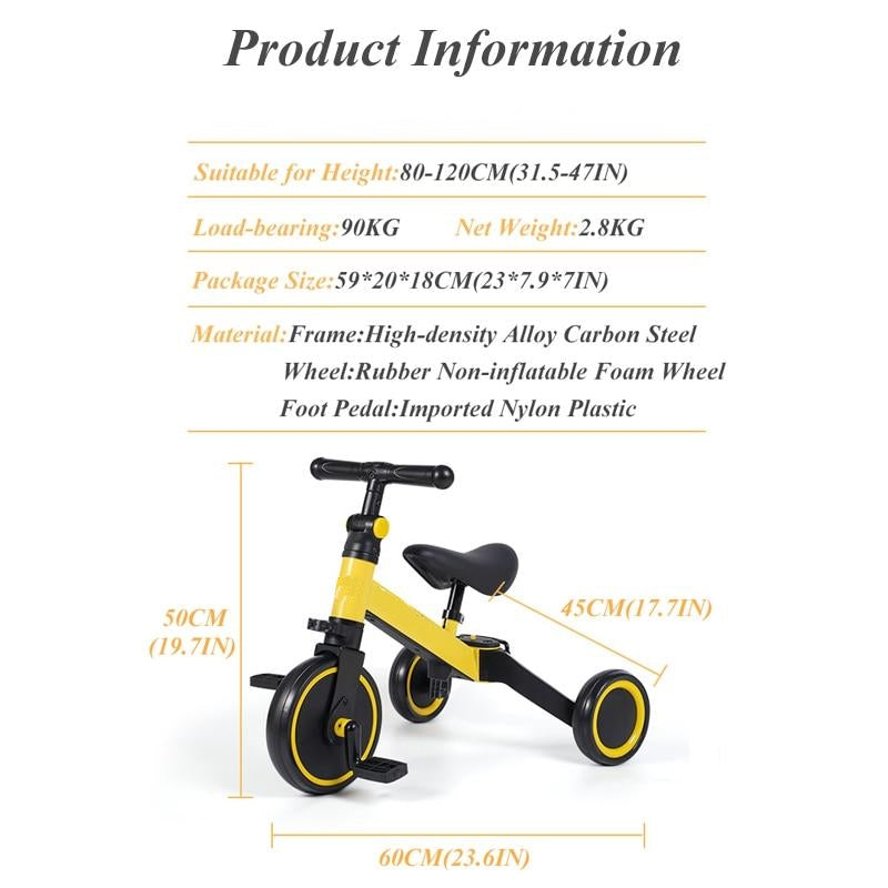 Tricycle Kids Balance Scooter - Image 1