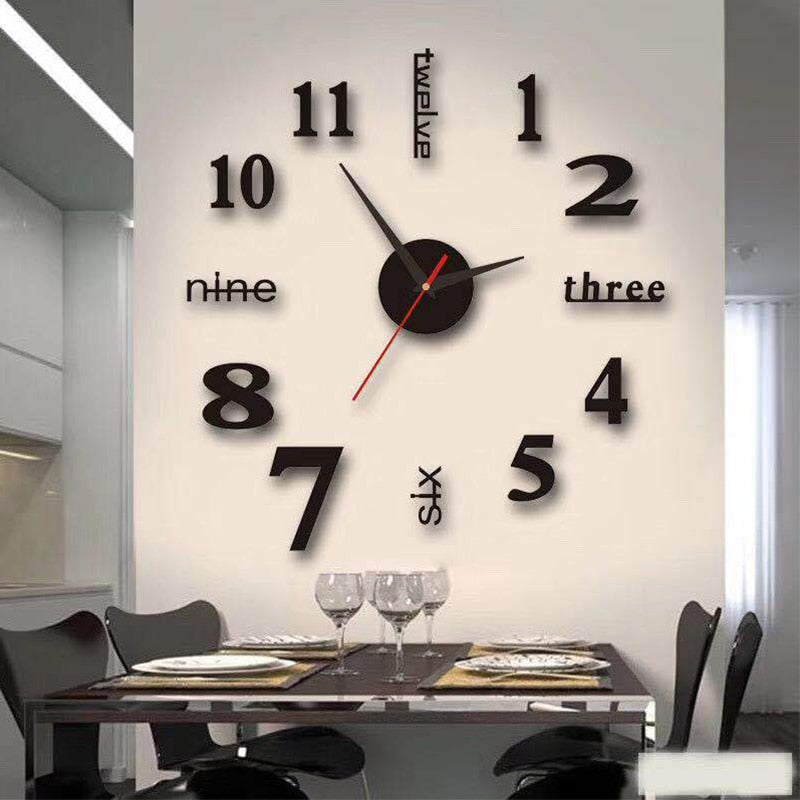 3D DIY Sticker Wall Clock - Image 0