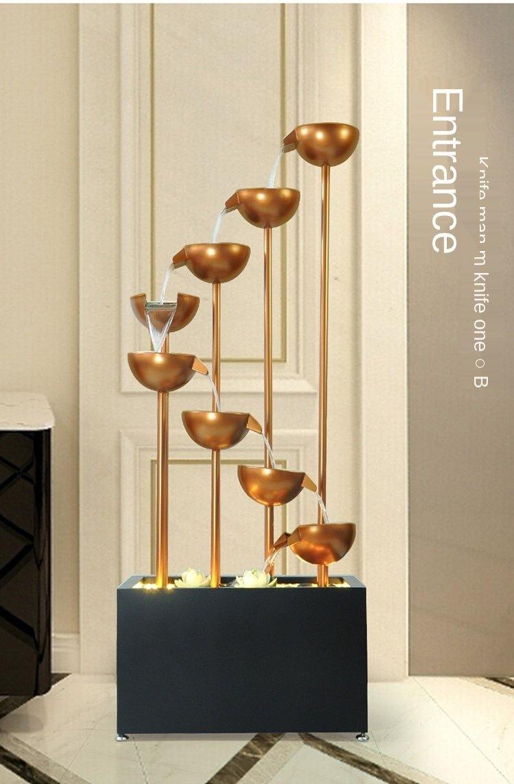 Elegant Large Minimalist Water Floor Fountain - Image 5