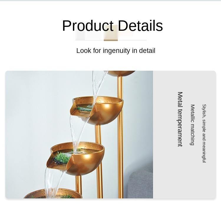 Elegant Large Minimalist Water Floor Fountain - Image 6