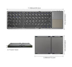 Universal Mini Foldable Wireless Keyboard with Touchpad