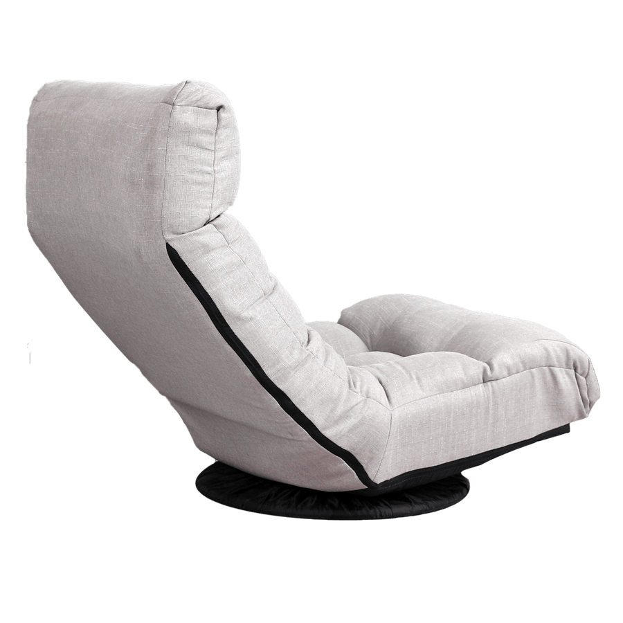 Multi-Functional Reclining Single Floor Chair with Ottoman - Image 8