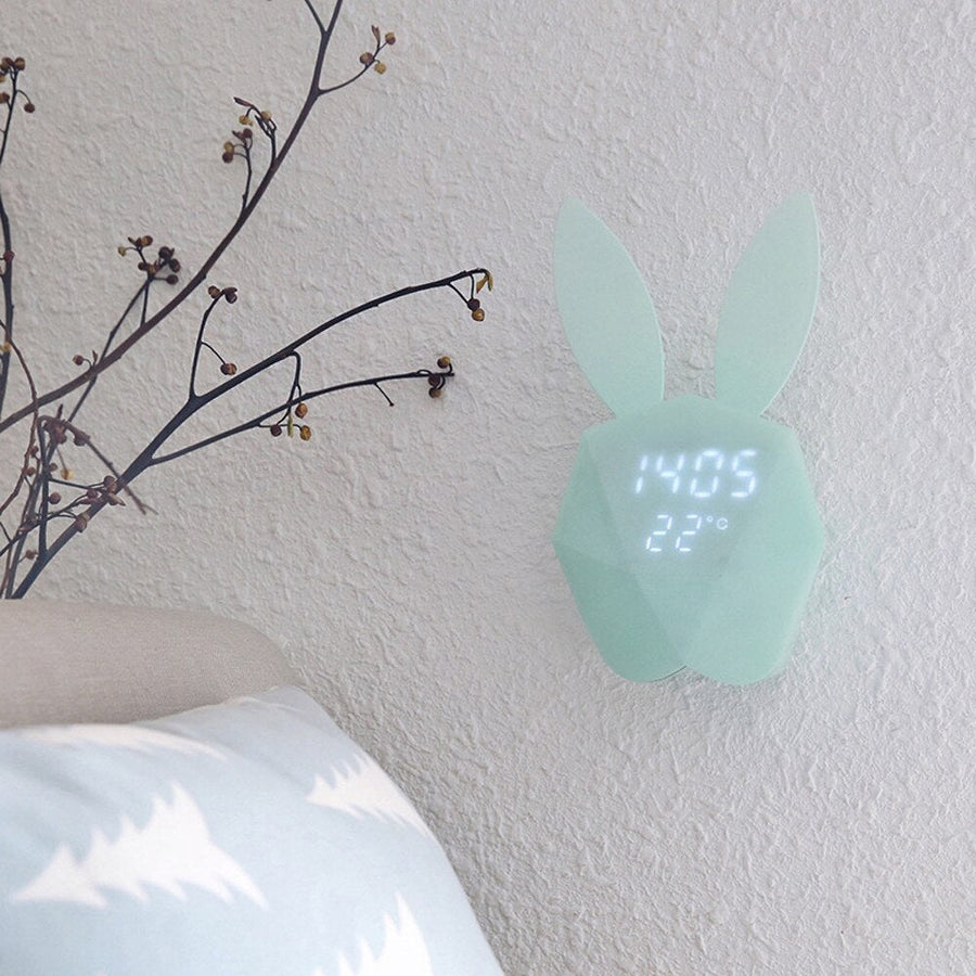 Cute Rabbit USB Alarm Clock Led Light - Image 3