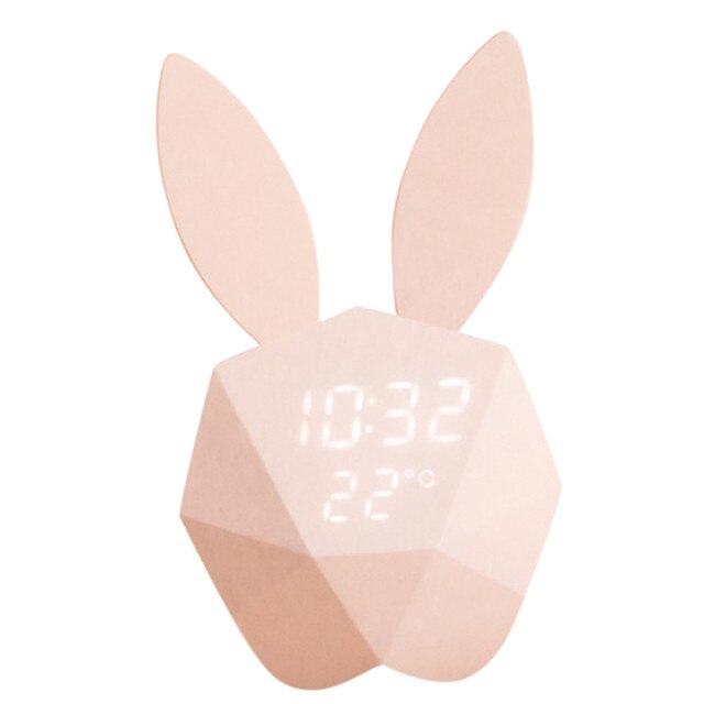 Cute Rabbit USB Alarm Clock Led Light - Image 6