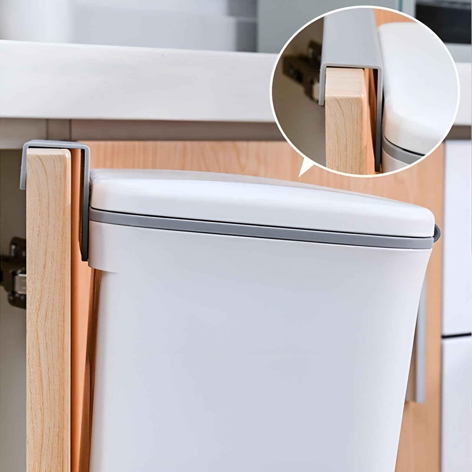 Wall-Mounted Smart Lid Trash Can - Image 3