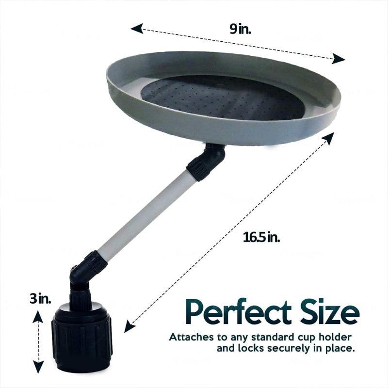 Multifunctional Adjustable Rotating Car Food Tray - MaviGadget