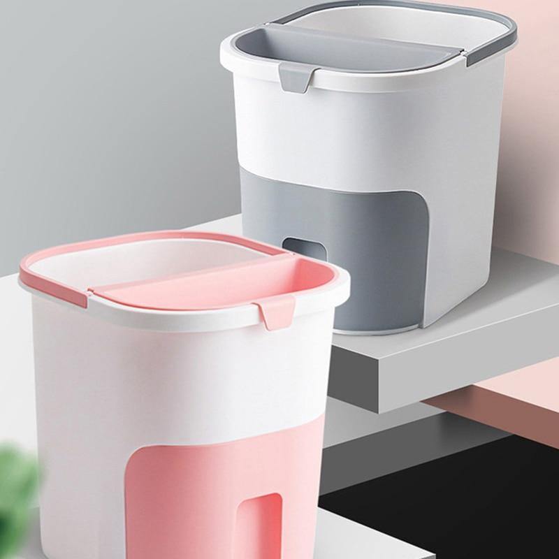Wet-Dry Double Separator Kitchen Trash Bin - Image 0
