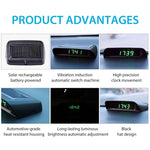 Solar Powered Car Dashboard Digital Clock