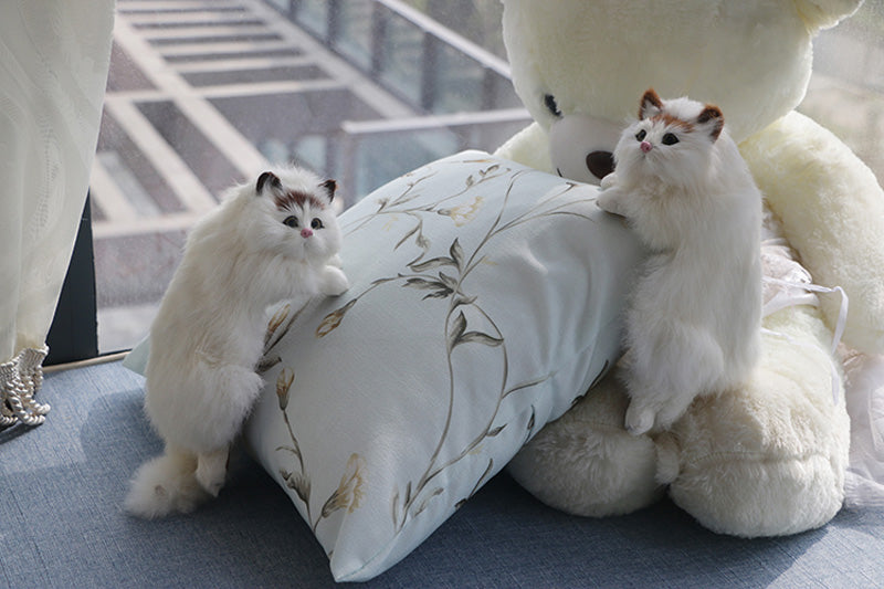 Cute Plush Cat Home Desk Figurine Decor - Image 8