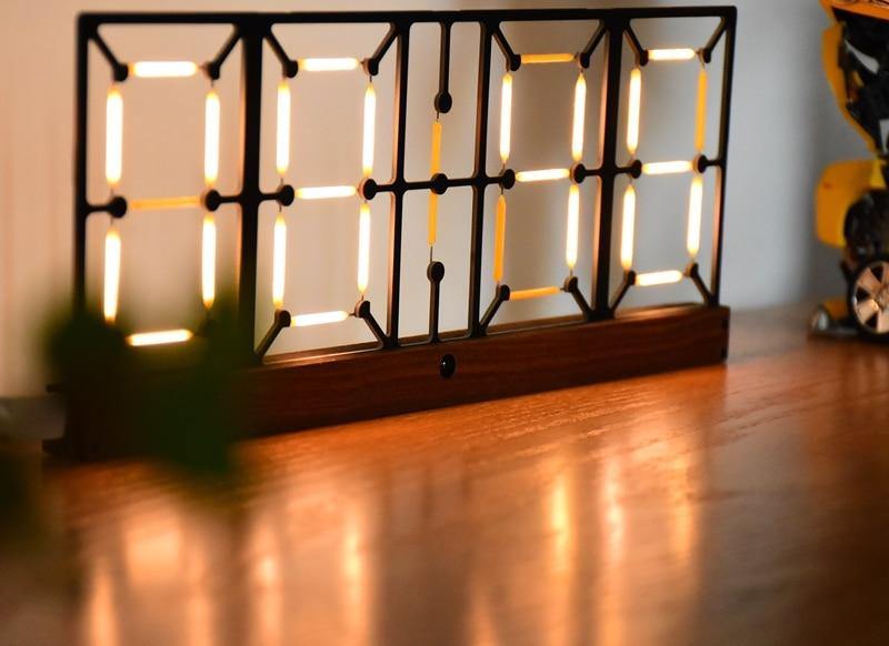 Nordic Double-Sided LED Clock - Image 3