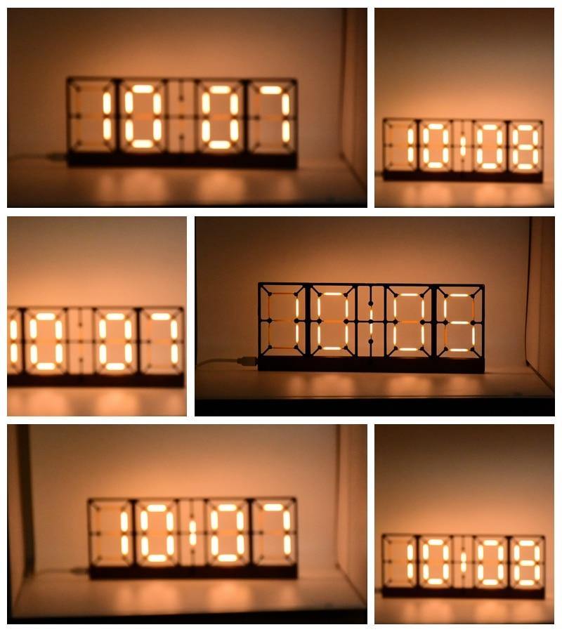 Nordic Double-Sided LED Clock - MaviGadget