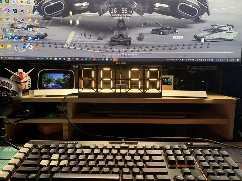 Nordic Double-Sided LED Clock - Image 13
