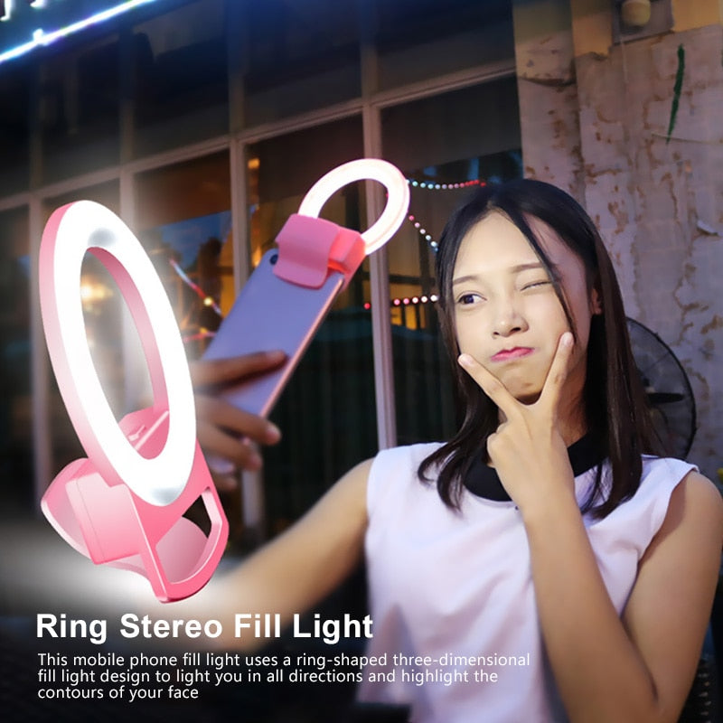 Portable LED Selfie Ring Lamp