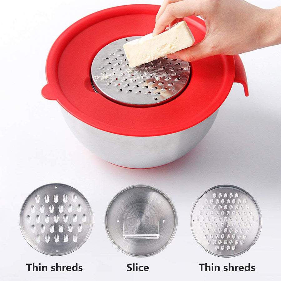 Non-Slip Multifunctional Grater Mixing Bowls - Image 11