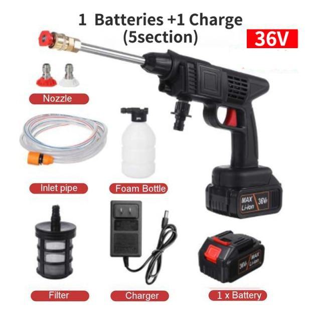 High Pressure Electric Cordless Car Washer Gun - Image 2