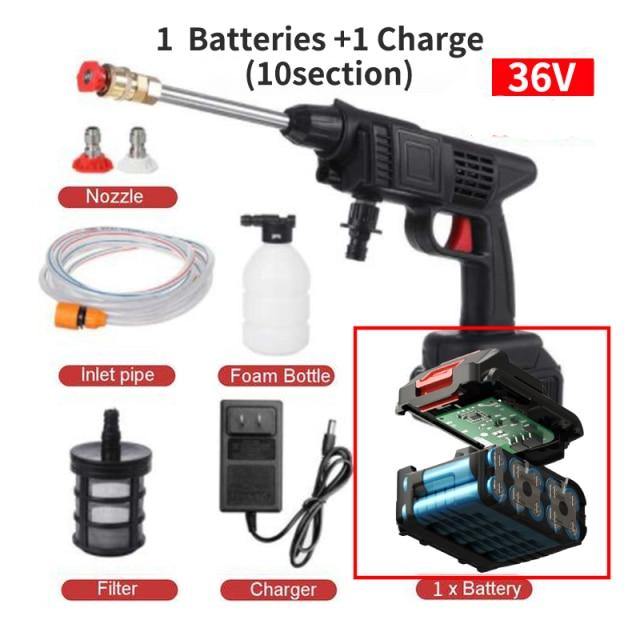 High Pressure Electric Cordless Car Washer Gun - Image 5