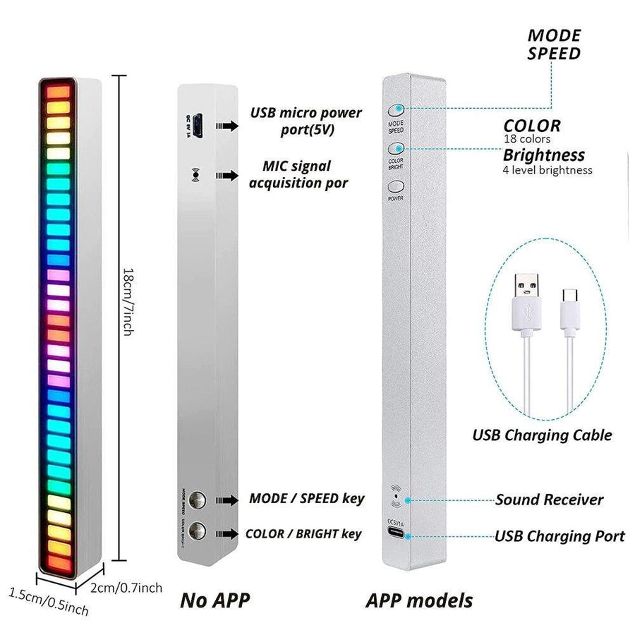 Voice Rhythm Sensor Atmosphere LED Light - Image 2