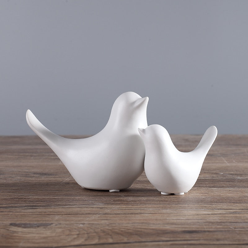 Nordic Creative Ceramic Bird Figurines - Image 4