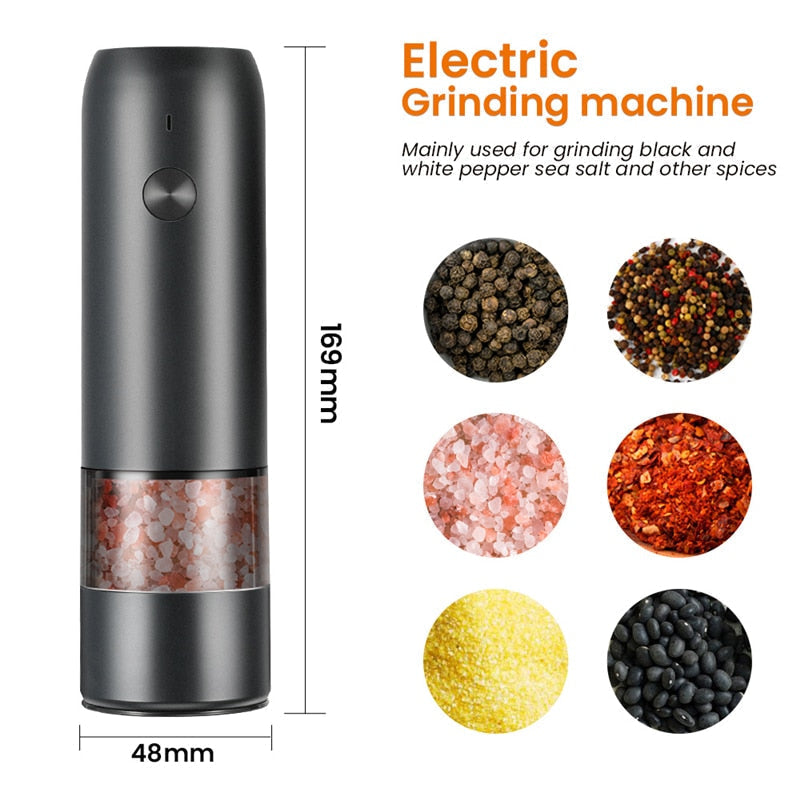 Rechargeable Automatic Salt Pepper Grinder - Image 6