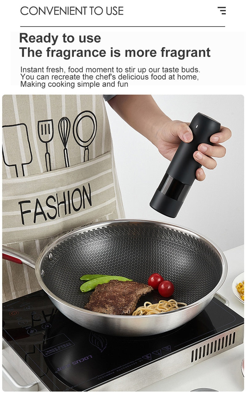 Rechargeable Automatic Salt Pepper Grinder - Image 14