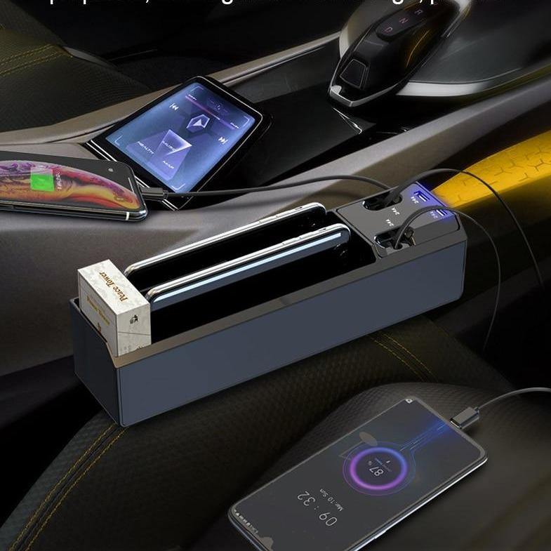 Universal Car Seat USB Charger Gap Organizer - Image 1