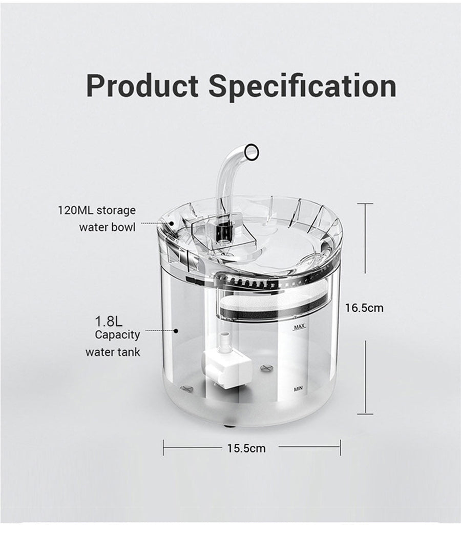 Automatic Sensor Pet Water Fountain - Image 6
