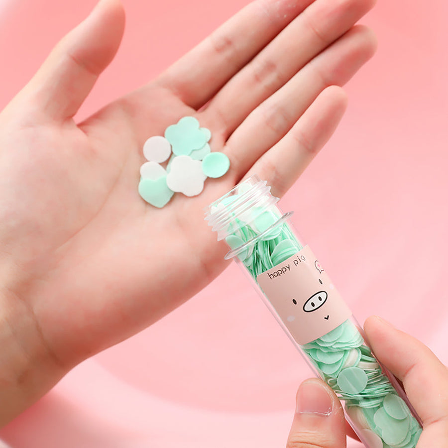 Mini Flower Colorful Foaming Paper Soap - Image 0