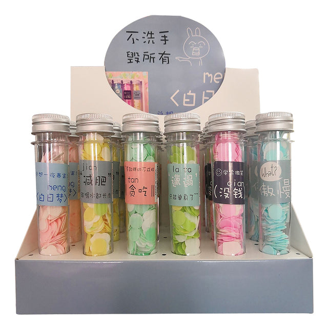 Mini Flower Colorful Foaming Paper Soap - Image 12