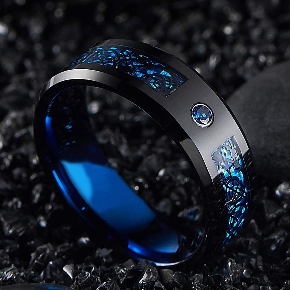 Dragon Tungsten Stainless Steel Ring