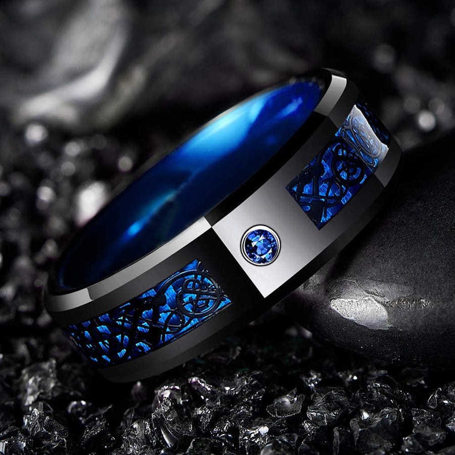 Dragon Tungsten Stainless Steel Ring - Image 1