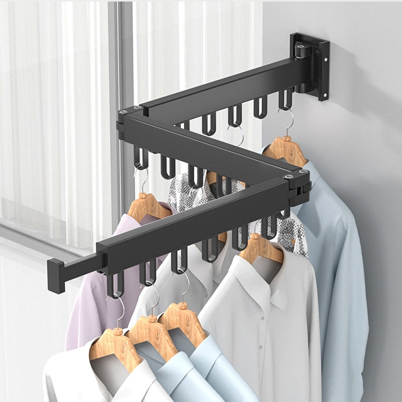 Wall Mounted Telescopic Folding Rack - Image 2