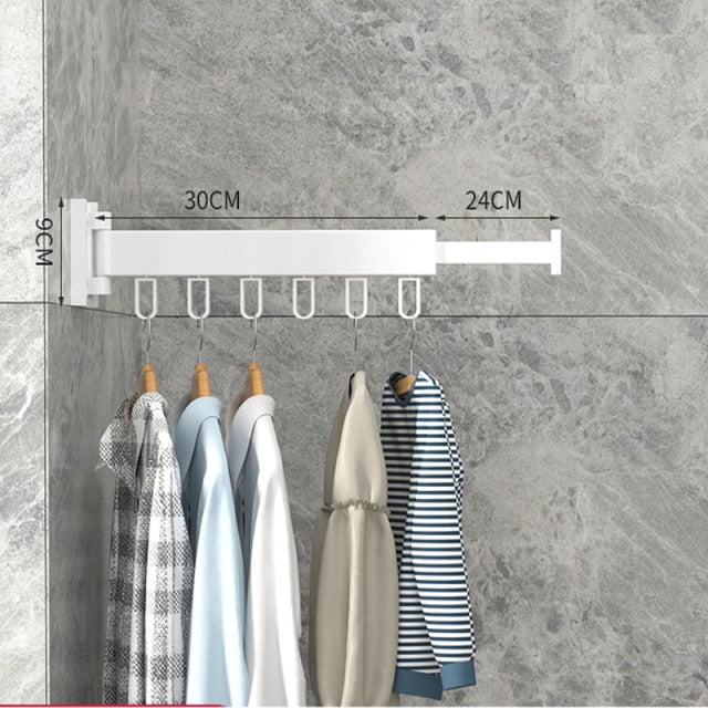 Wall Mounted Telescopic Folding Rack - Image 9