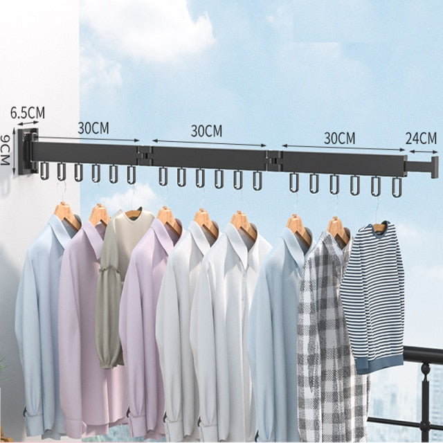 Wall Mounted Telescopic Folding Rack - Image 5