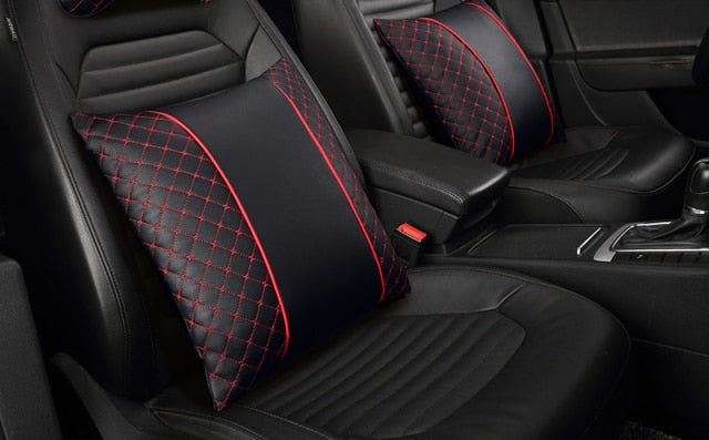 Car Leather Neck and Back Pillows - Image 12
