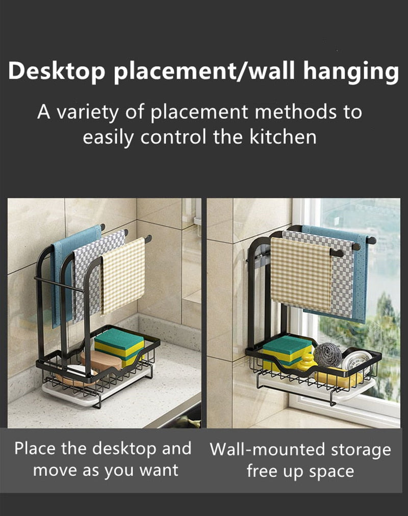 Countertop Dish Drying Rack with Drainer - Image 3
