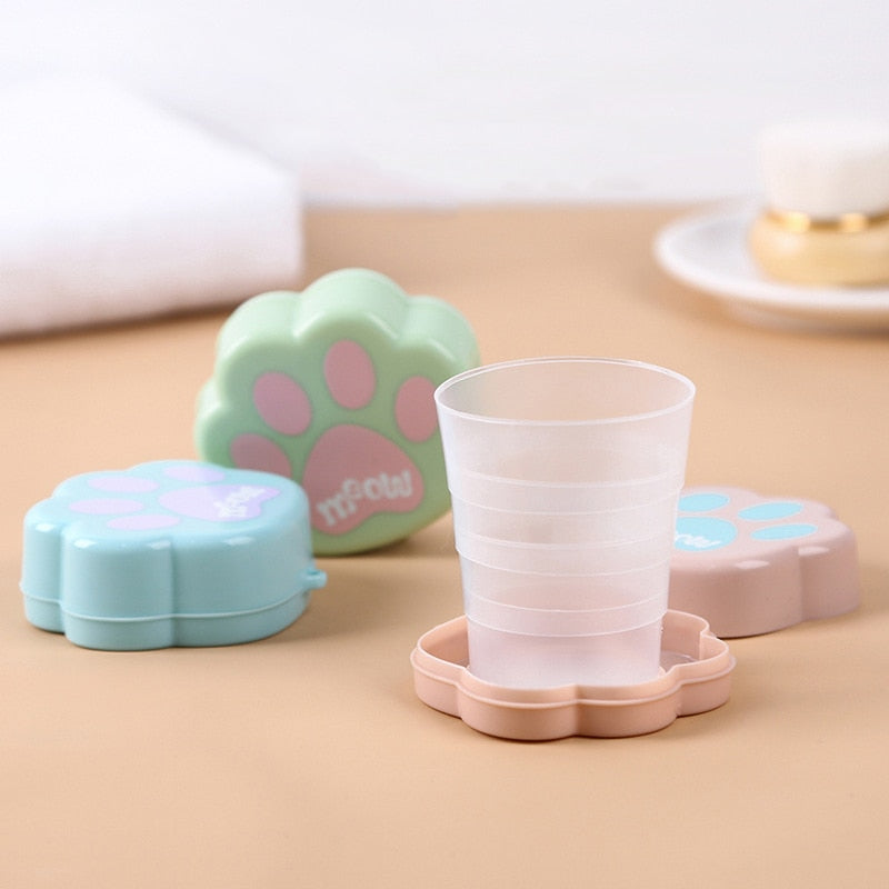 Foldable Cute Cat Paw Camping Cup - Image 4