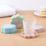 Foldable Cute Cat Paw Camping Cup