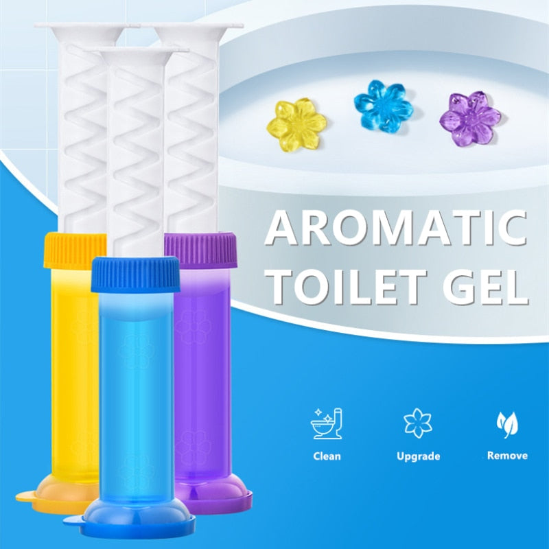 Aromatic Air Freshener Flower Gel Toilet Cleaner - Image 4