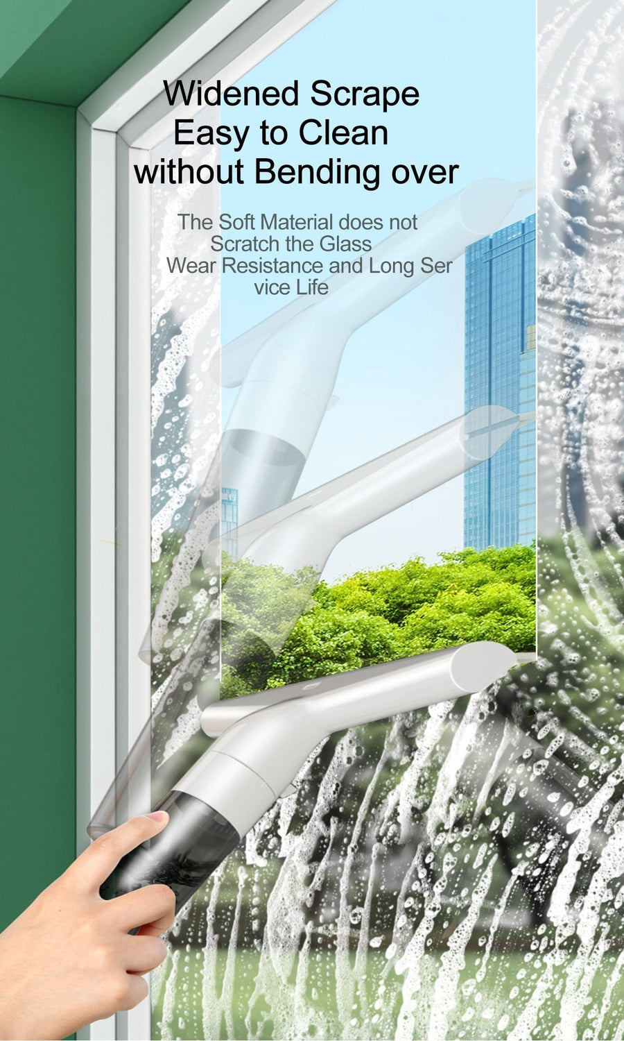 Multifunctional Adjustable Window Cleaning Wiper Brush - Image 9