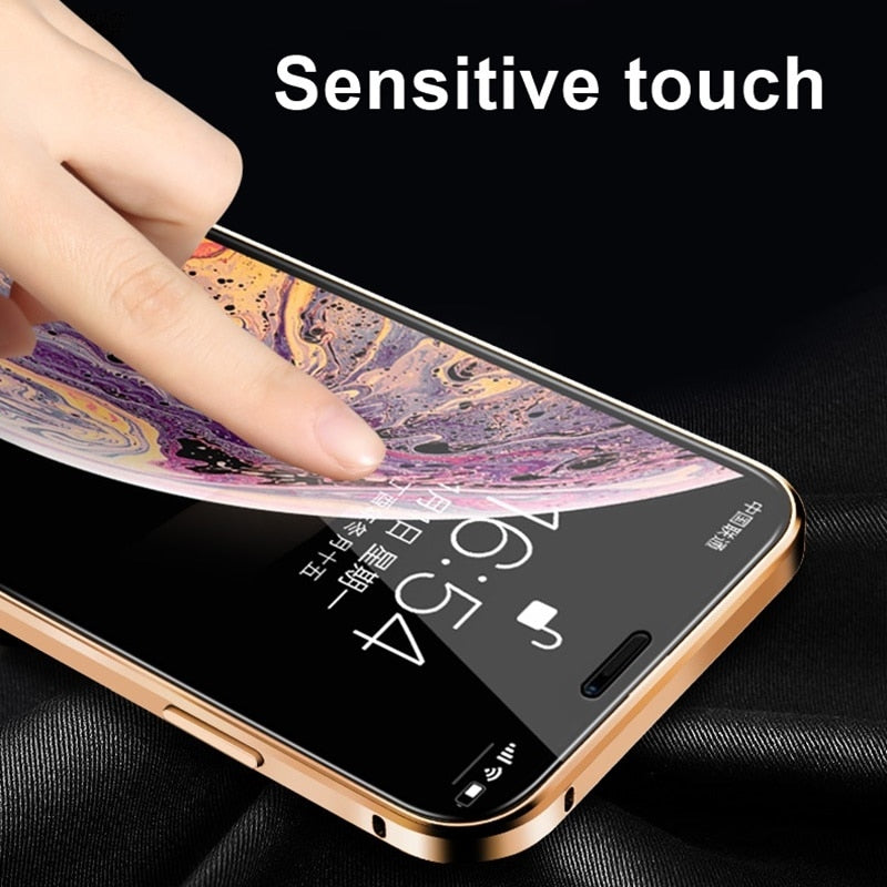 Magnetic Protective Anti-Spy iPhone Case