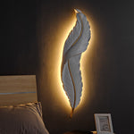 Nordic Elegant Feather Led Wall Lamp