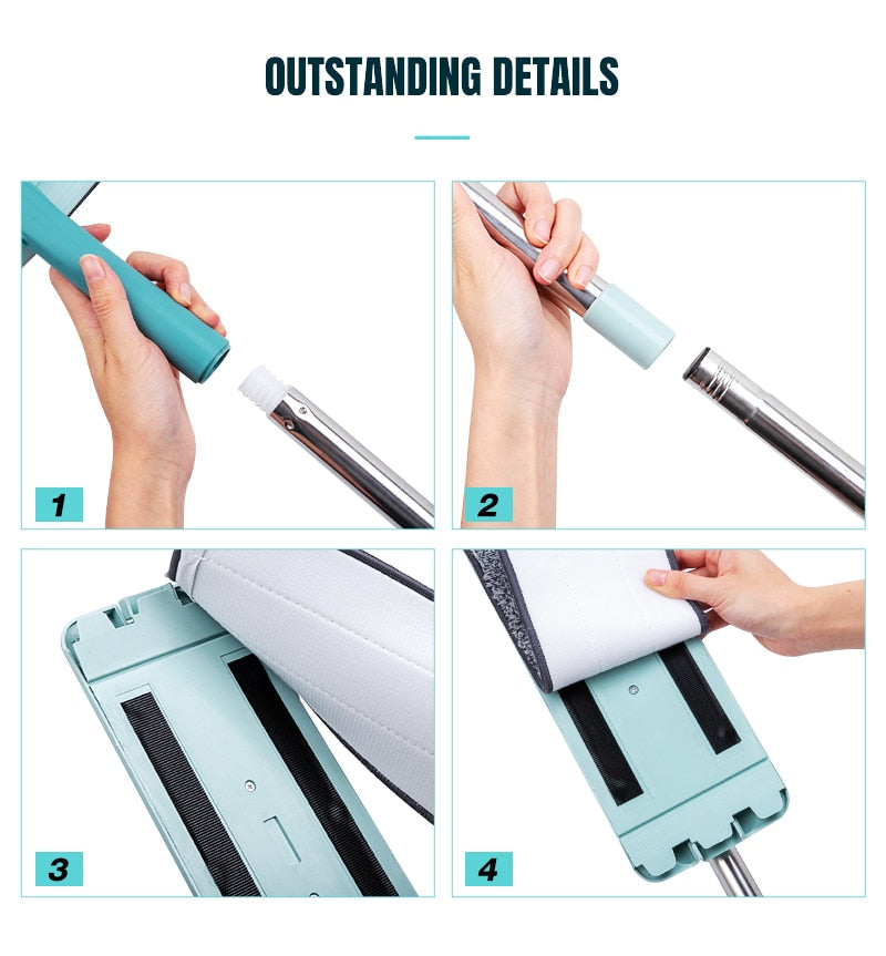 Self-Wring Magic Flat Squeeze Mop - Image 11