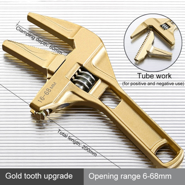 Aluminium Universal Adjustable Wrench Tool - Image 10